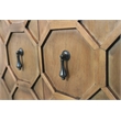 Samara 6-Door Recycled Pine Wood Sideboard in a Natural Finish