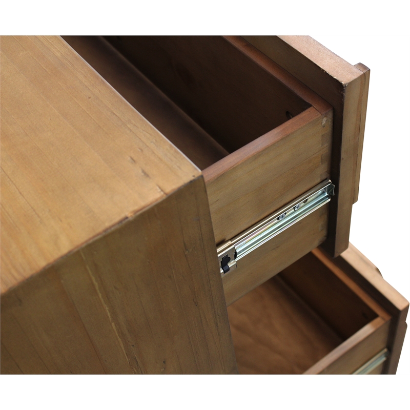 Samara 6 - Drawer Recycled Pine Wood Chest in Natural Finish
