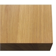 Sarasota Large 2-Drawer Oak Wood Nightstand with Metal Handles in Natural Finish