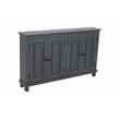 Jenna 4-Door Solid Wood Sideboard with 2 Shelves in a Gray Finish