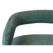 Galway Comfy Cushioned Metal Counter Chair in Teal Linen Fabric