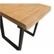 Sycamore Rustic Solid Wood End Table with Live Edge in a Natural Finish