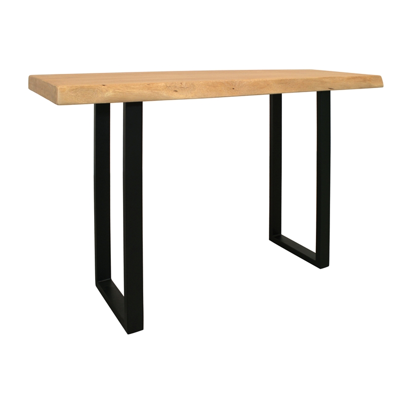 Sycamore Rustic Solid Wood Console Table with Live Edge in a Natural Finish
