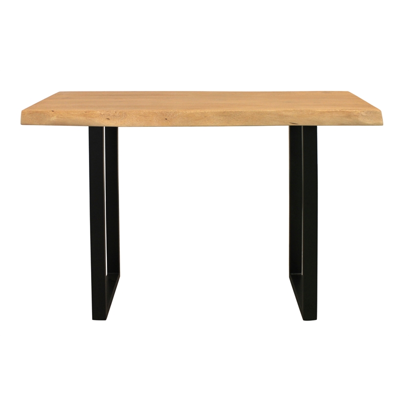 Sycamore Rustic Solid Wood Console Table with Live Edge in a Natural Finish
