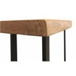 Sycamore Rustic Solid Wood Console Table with Live Edge in a Natural Finish
