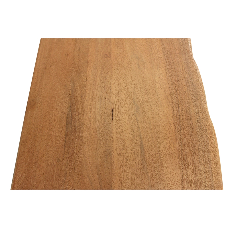 Sycamore Rustic Solid Wood Console Table with Live Edge in a Natural Finish