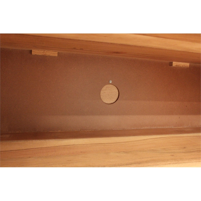 Sycamore Rustic Solid Wood Credenza Sideboard with Live Edge in a Natural Finish