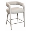 Cole 5 Piece Counter Set With Gathering Table And 4 Galway Ivory Counter Chairs