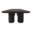 Sullivan Solid Wood Rectangular Coffee Table in Dark Brown Finish