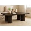 Sullivan Solid Wood Rectangular Coffee Table in Dark Brown Finish