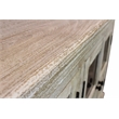 Tropez 4 Glass Door Sideboard Sand Natural Finish on Mango Wood