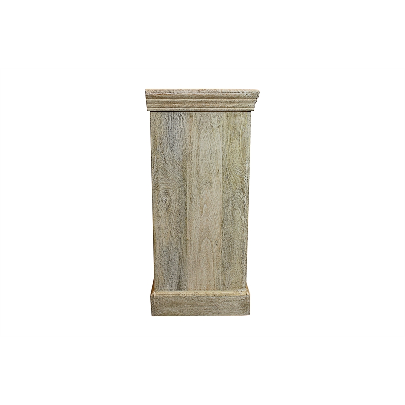 Tropez 4 Glass Door Sideboard Sand Natural Finish on Mango Wood
