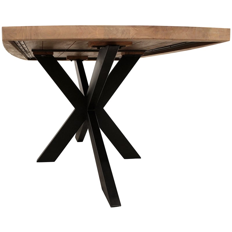 Logan 9-Piece Dining Table Set with 8 Cleo Mink Dining Chairs