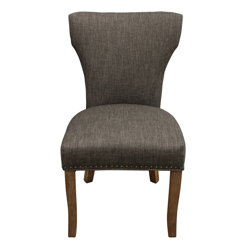 Logan 7-Piece Dining Set with 6 Jill Dark Gray Dining Chairs