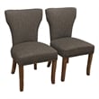 Logan 9- Piece Dining Set with 8 Jill Dark Gray Dining Chairs