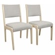 Logan 9-Piece Dining Set with 8 Ash Gray Boucle Dining Chairs