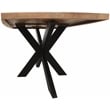 Logan 7-Piece Dining Set with 6 Cleo Teal Dining Chairs