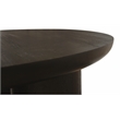 Sullivan Solid Wood Round Coffee Table in Dark Brown Finish