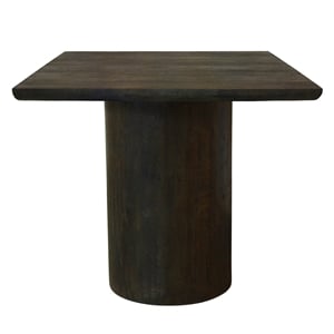 Sullivan 24&quot Solid Wood Square Top End Table in Dark Brown Finish