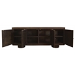 Sullivan Solid Wood 4-Door Sideboard in Dark Brown Finish