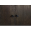 Sullivan Solid Wood 4-Door Sideboard in Dark Brown Finish