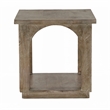 Archie Contemporary End Table Finished in North Creek Brown Solid Wood