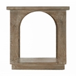 Archie Contemporary End Table Finished in North Creek Brown Solid Wood