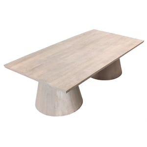 Howard Rectangular Coffee Table in Modern Natural Finish on Solid Wood