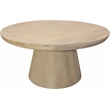 Howard Round Coffee Table in Modern Natural Mango Solid Wood