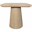 Howard Square Top End Table in a Modern Natural Finish Solid Wood