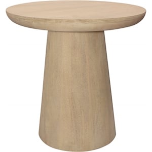 Howard Round Top End Table in a Modern Natural finish on Solid Wood