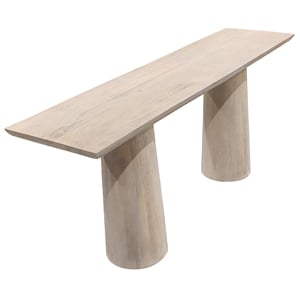 Howard Modern Console Table in a Natural finish on Solid Wood