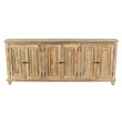 Jenna 6-Door Sideboard in a Coastal Natural Finish on Solid Wood