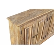 Jenna 6-Door Sideboard in a Coastal Natural Finish on Solid Wood