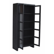Argyle Cabinet in Modern Graphite Black Finish on Reclaimed Solid Wood