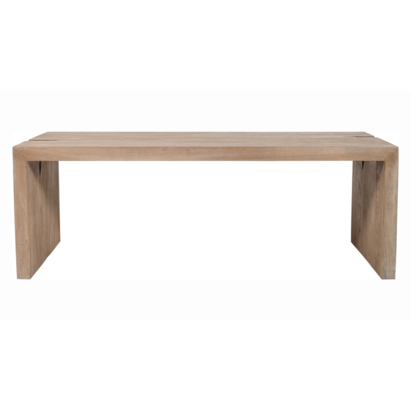 Argyle 3-Piece Cocktail Table Modern Light Ash Ivory Finish Reclaimed Solid Wood
