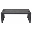 Argyle 3-Piece Cocktail Table in Modern Ebony Gray Finished Reclaimed Solid Wood
