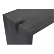 Argyle 4-Piece Counter Table Modern Graphite Black Finish Reclaimed Solid Wood