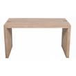 Argyle Office Desk in Modern Light Ash Ivory Finish on Reclaimed Solid Wood