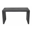 Argyle Office Desk in Modern Graphite Black Finish on Reclaimed Solid Wood