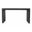 Argyle Office Desk in Modern Graphite Black Finish on Reclaimed Solid Wood