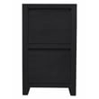 Argyle 2-Drawer File Cabinet Modern Graphite Black Finish Reclaimed Solid Wood