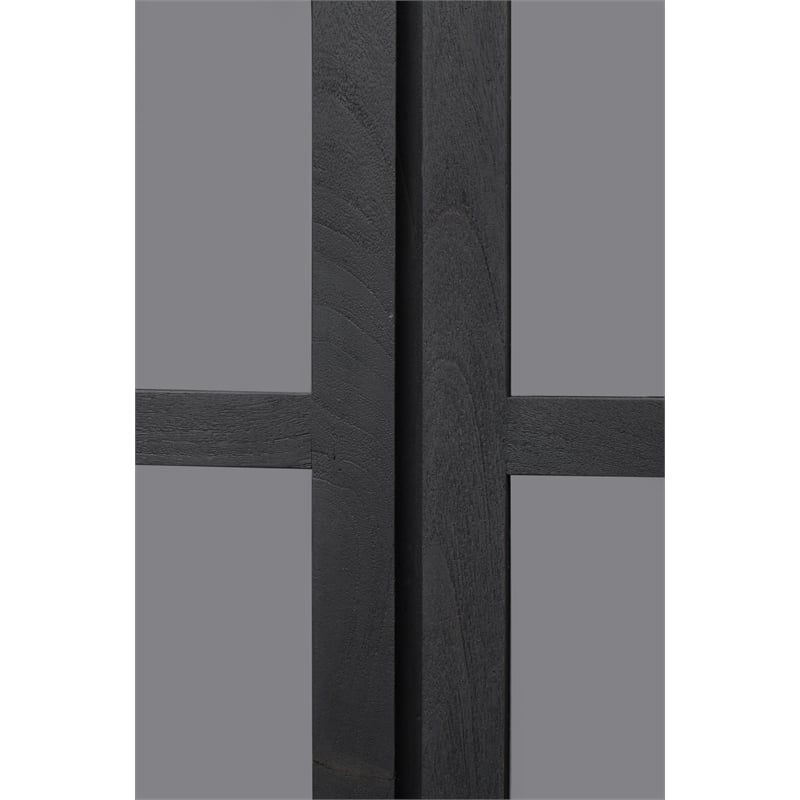 Argyle Bookcase in Modern Graphite Black Finish on Reclaimed Solid Wood