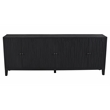 Orchard 6-Door Sideboard in Transitional Graphite Black on Reclaimed Solid Wood