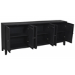 Orchard 6-Door Sideboard in Transitional Graphite Black on Reclaimed Solid Wood
