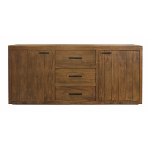 Imperial Sideboard 3-Drawer 2-Door in Transitional Chestnut Finish on Solid Wood