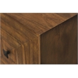 Crest 3-Door Sideboard in Mid-Century Chestnut Finish on Solid Wood