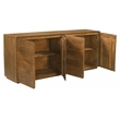 Flagstaff 4-Door Sideboard in Modern Spice Tan Finish on Solid Wood