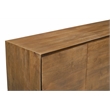 Flagstaff 4-Door Sideboard in Modern Spice Tan Finish on Solid Wood