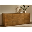 Flagstaff 4-Door Sideboard in Modern Spice Tan Finish on Solid Wood